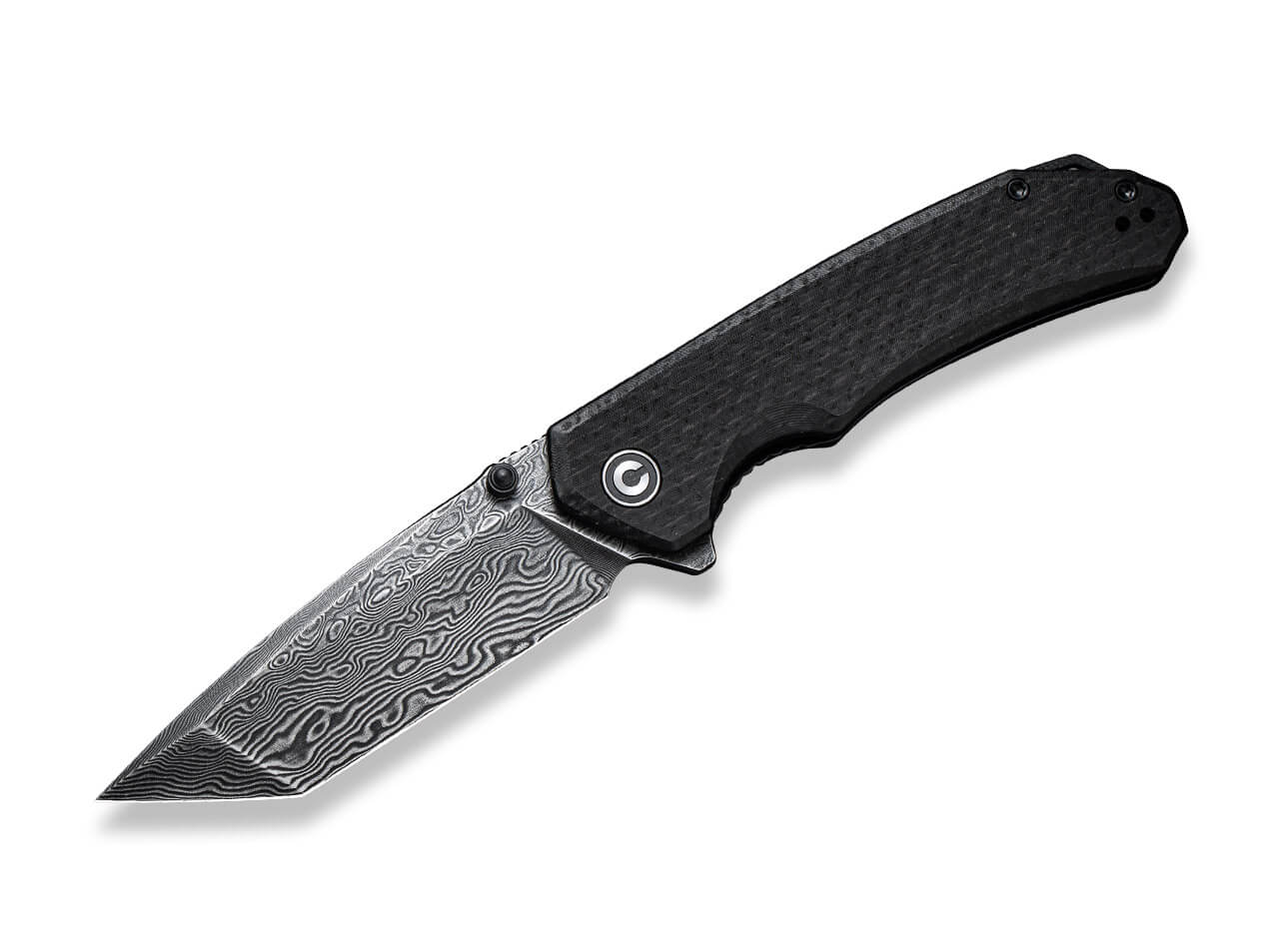 CIVIVI Brazen Damascus Micarta Black