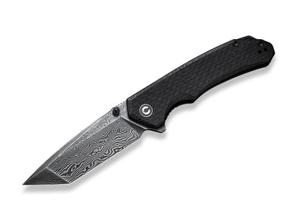 CIVIVI Brazen Damascus Micarta Black