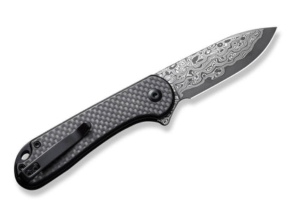 CIVIVI Button Lock Elementum II CF Damascus