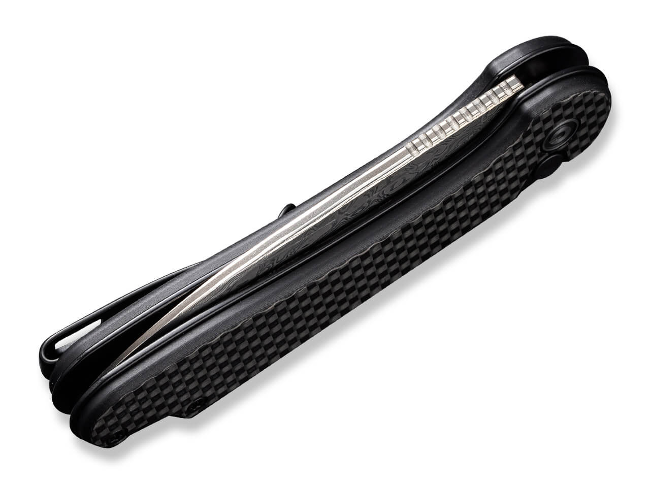 CIVIVI Button Lock Elementum II CF Damascus