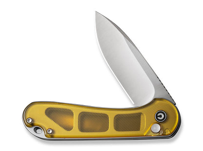 CIVIVI Button Lock Elementum II Ultem Amber