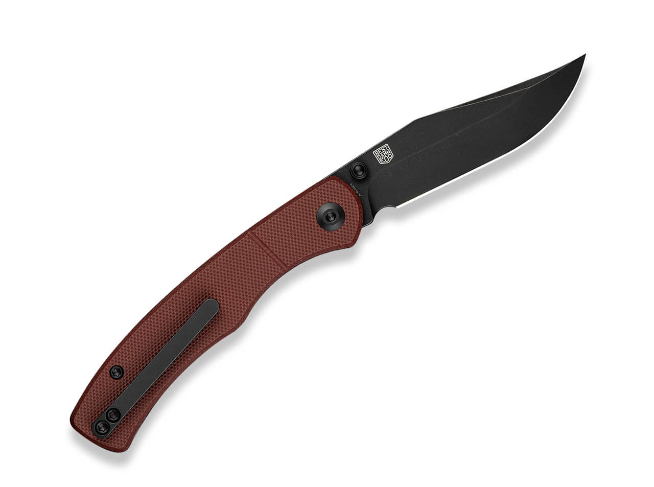 CIVIVI Clingman Nitro-V G10 Burgundy Black Stonewash