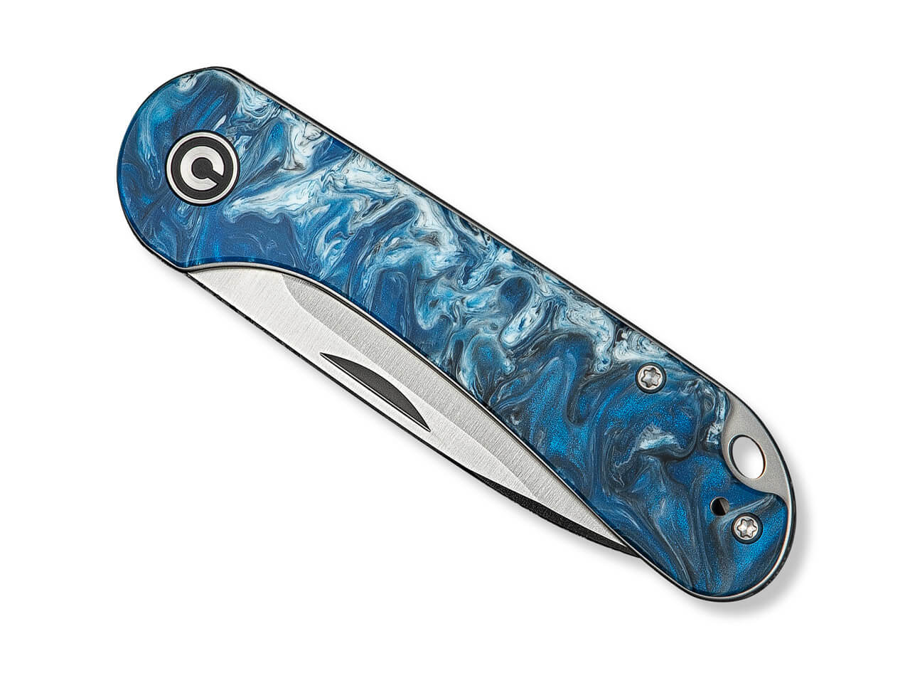 CIVIVI Elementum Slip Joint 14C28N Blue Ocean Resin