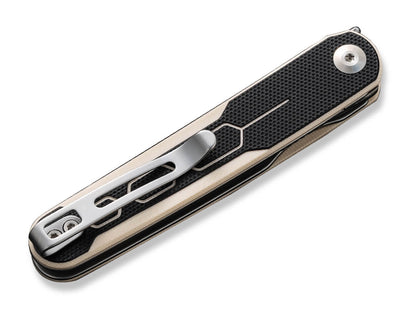 CIVIVI KwaiQ Milled G10 Ivory & Black Damascus