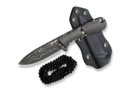 CIVIVI Mini Elementum Fixed Micarta Dark Green Damascus