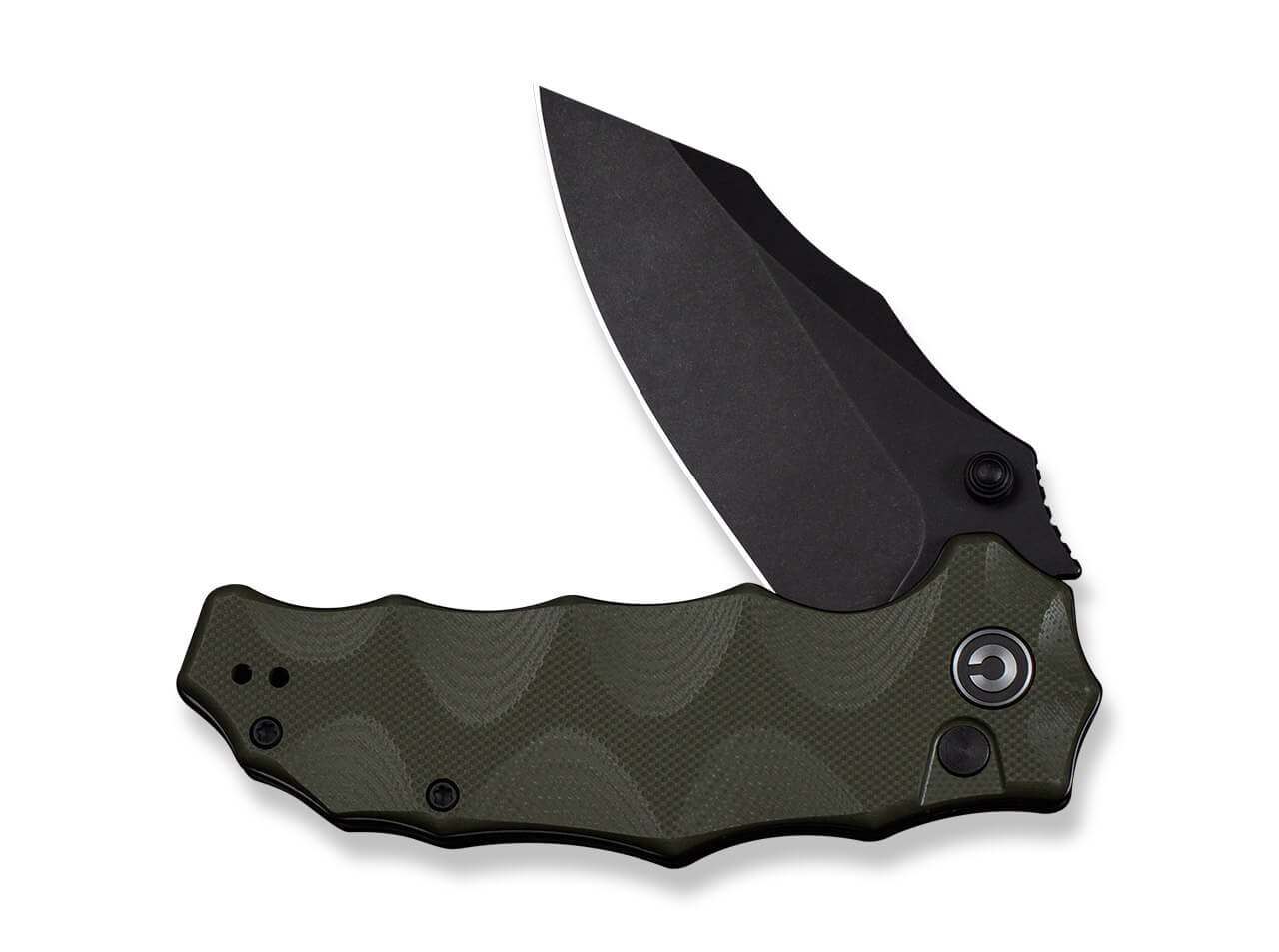 CIVIVI Natterjack 14C28N OD Green G10 Black Stonewashed