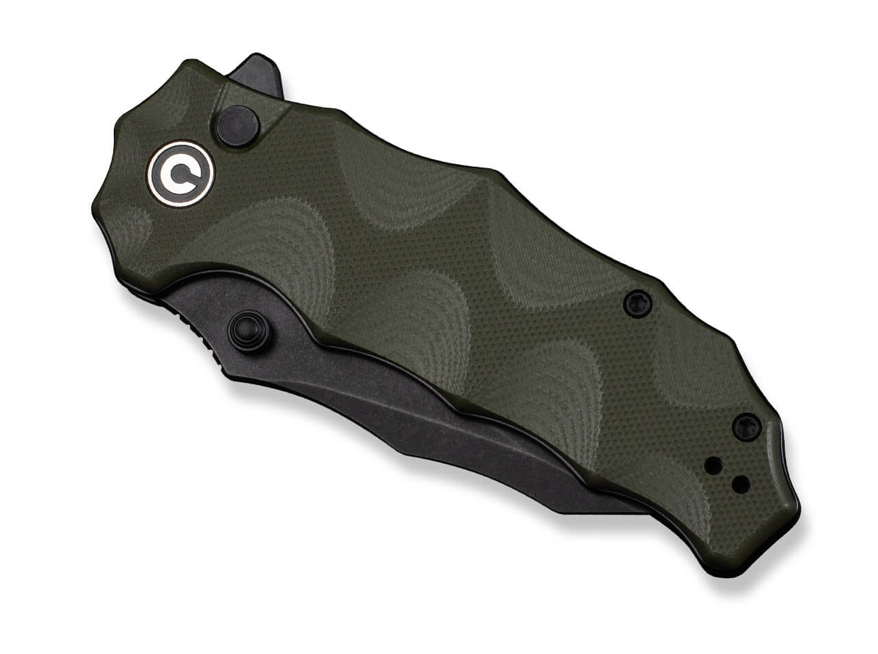 CIVIVI Natterjack 14C28N OD Green G10 Black Stonewashed