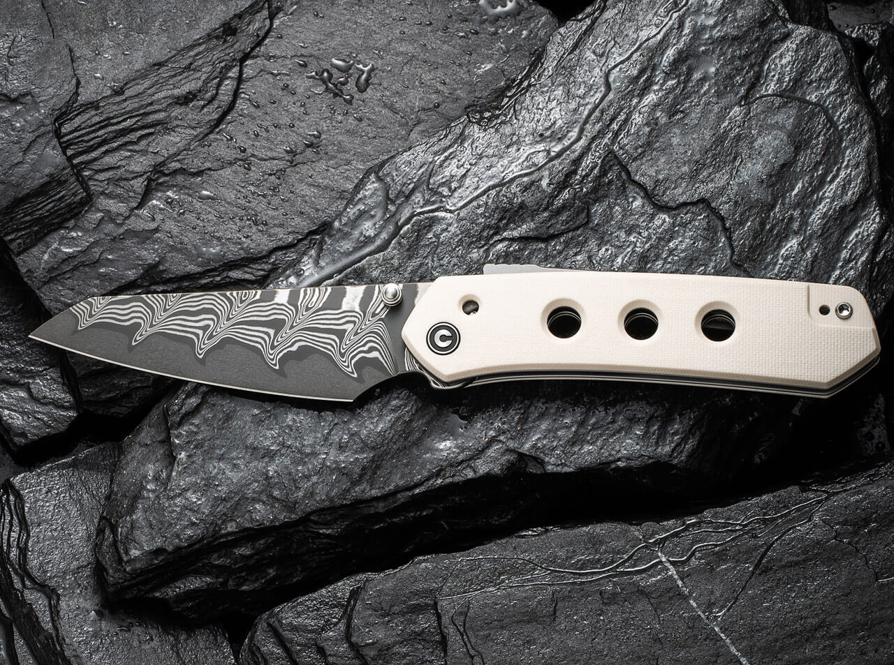 CIVIVI Vision FG G10 Ivory Damascus