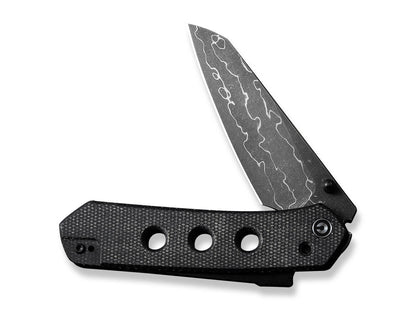 CIVIVI Vison FG Canvas Micarta Black Damascus