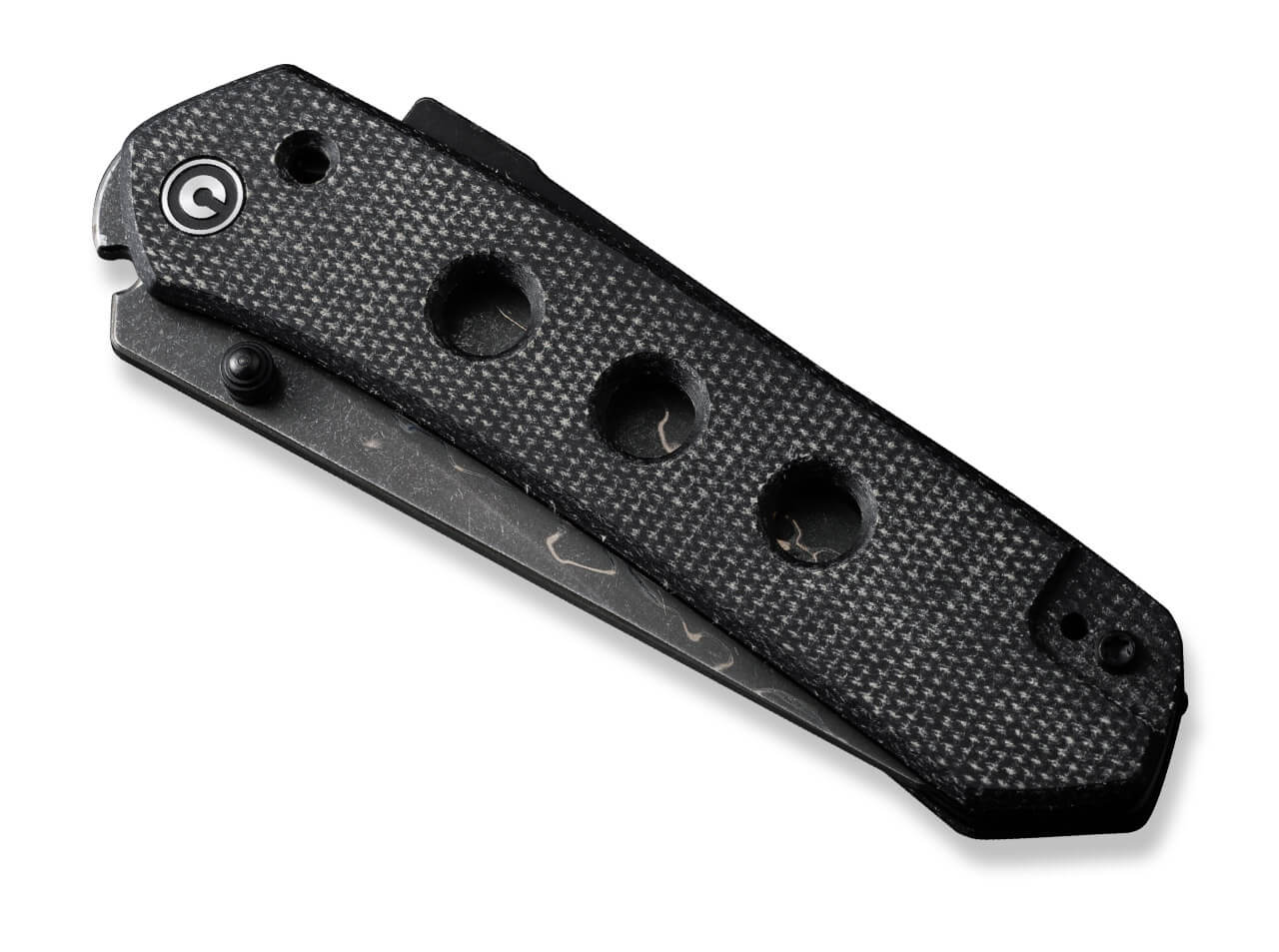 CIVIVI Vison FG Canvas Micarta Black Damascus