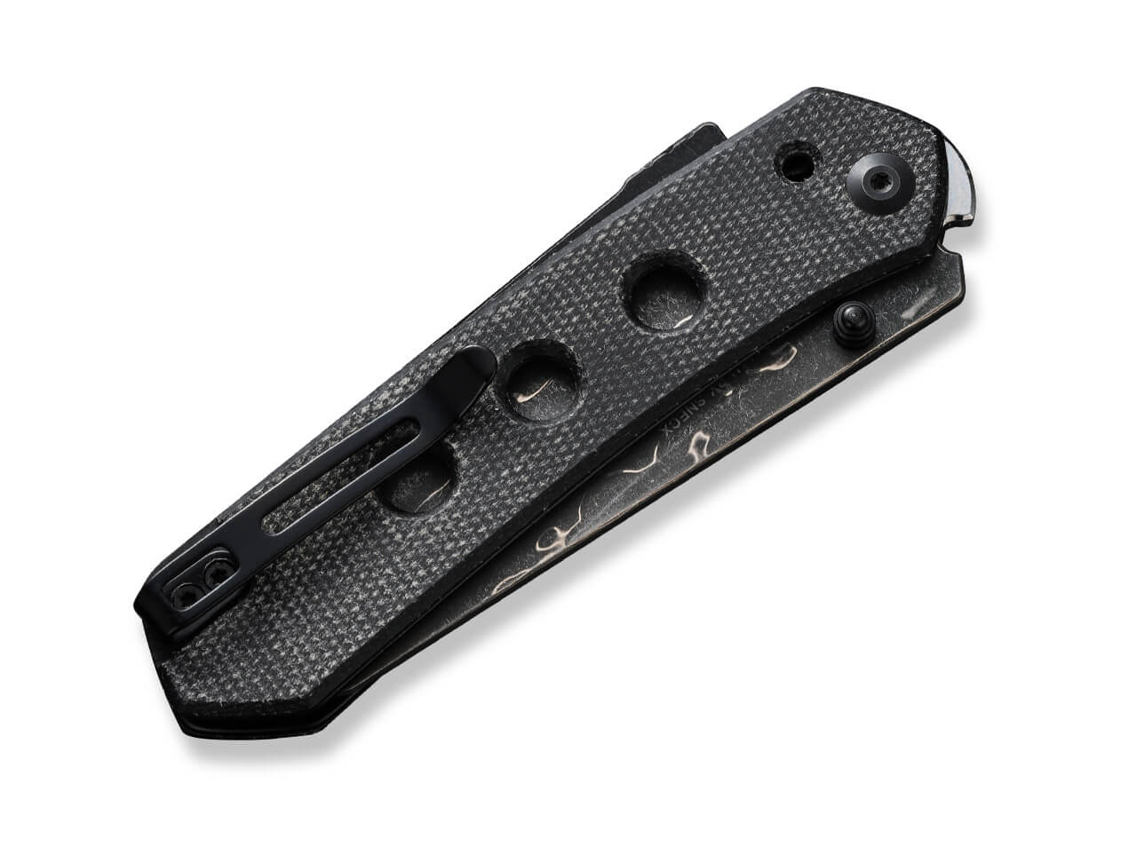 CIVIVI Vison FG Canvas Micarta Black Damascus