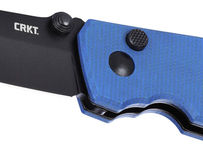 CRKT Squid Button Lock Micarta Blue