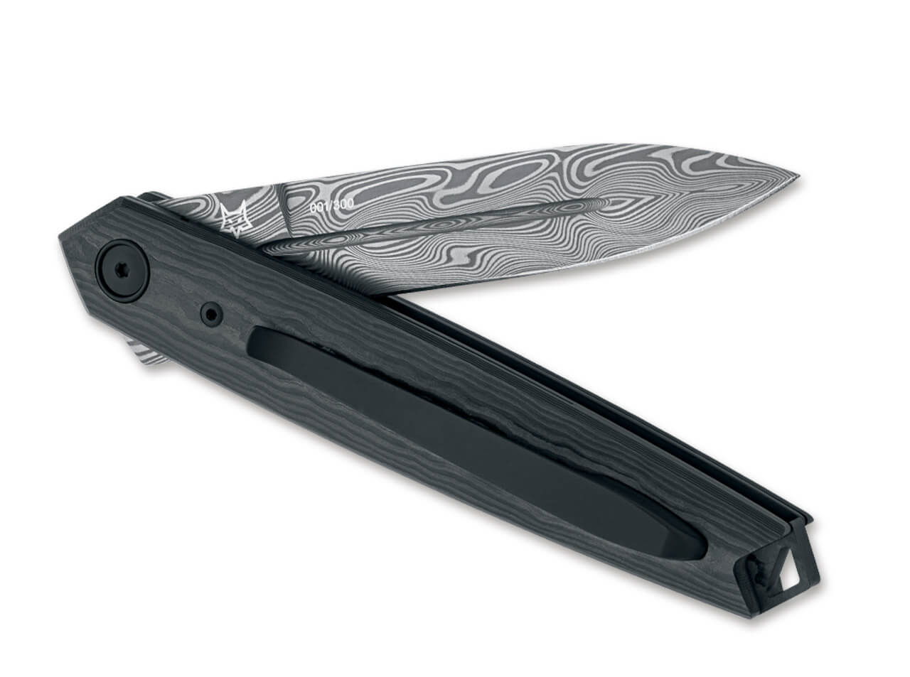 Fox Knives Terzuola Pacifico Damascus Black Camo CF