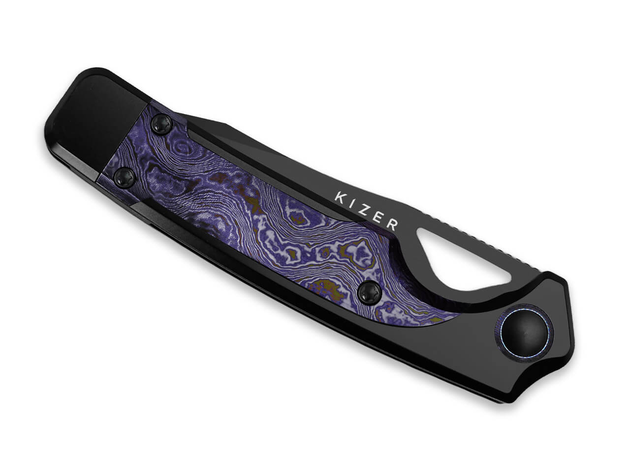 Kizer Ara CruWear Black Ti Timascus