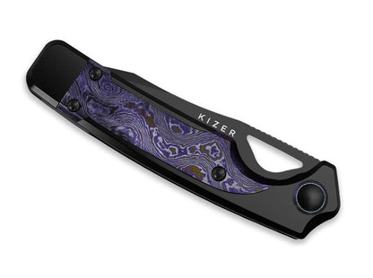 Kizer Ara CruWear Black Ti Timascus