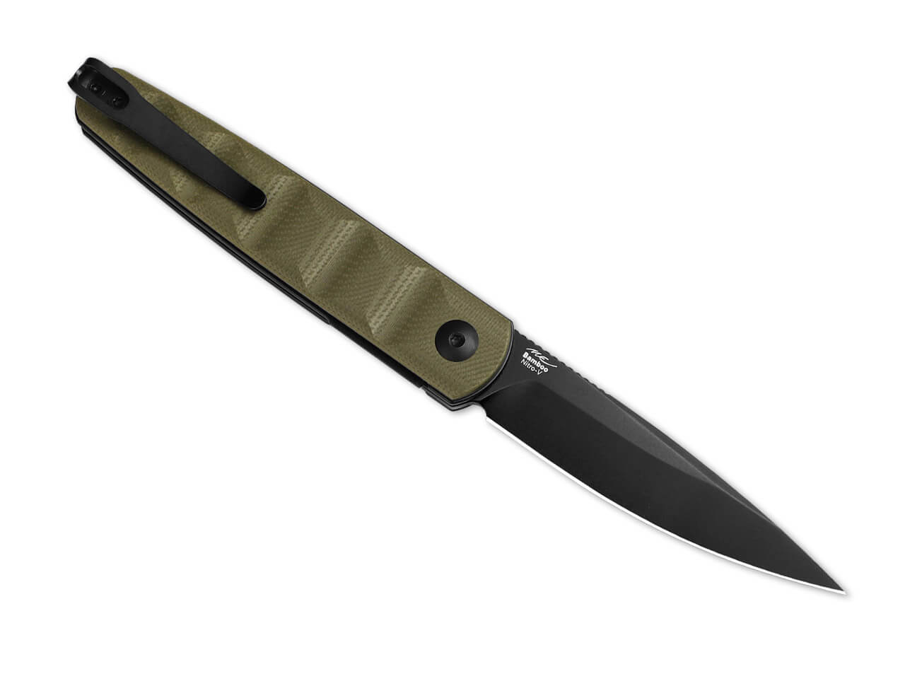 Kizer Bamboo Nitro-V Black PVD OD Green G10