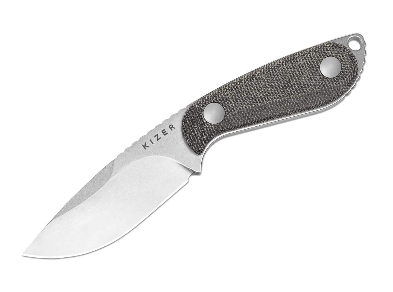 Kizer Buddy 14C28N Black Micarta