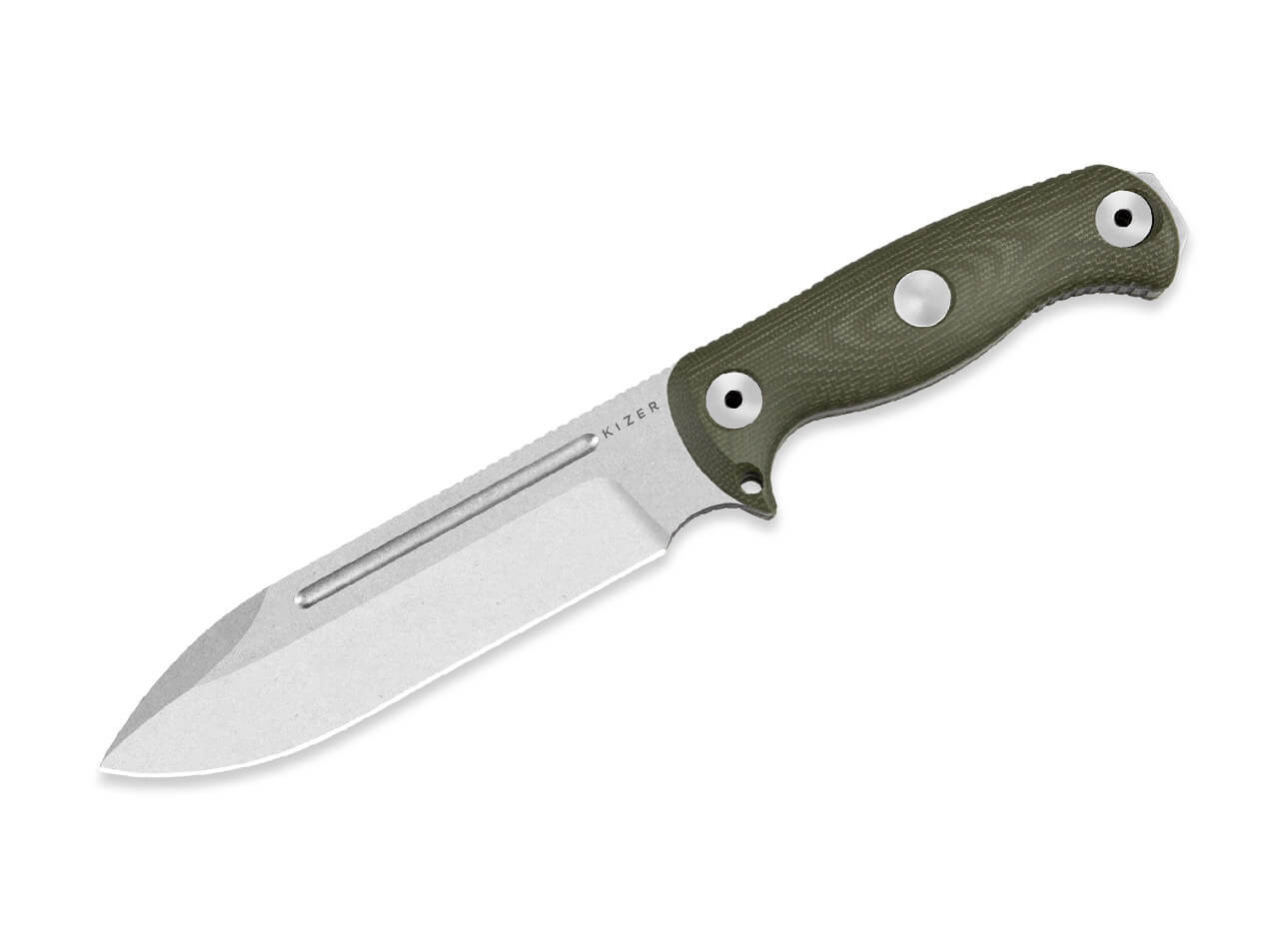 Kizer Drop Bear Fix 7 AEB-L Green Micarta