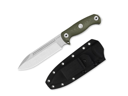 Kizer Drop Bear Fix 7 AEB-L Green Micarta