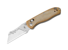 Kizer Drop Bear Utility Brown Micarta