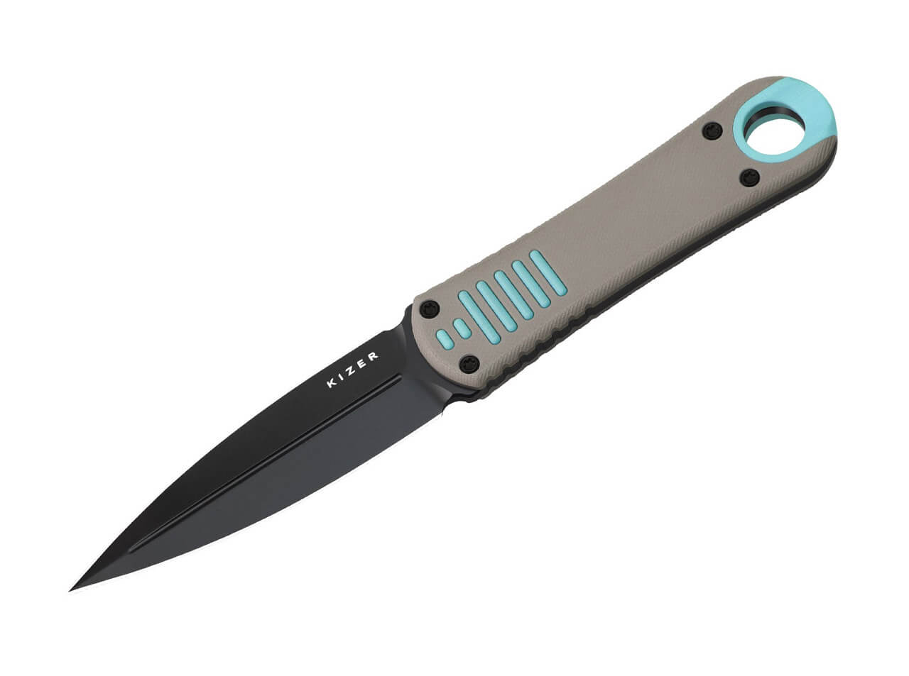 Kizer Hidden Agenda AEB-L Grey & Blue G10