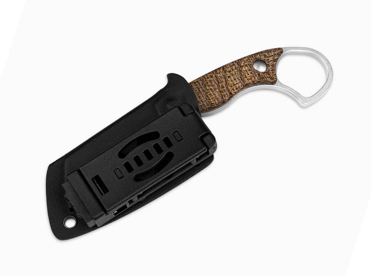 Kizer Little Rhino AEB-L Stonewashed Natural Micarta