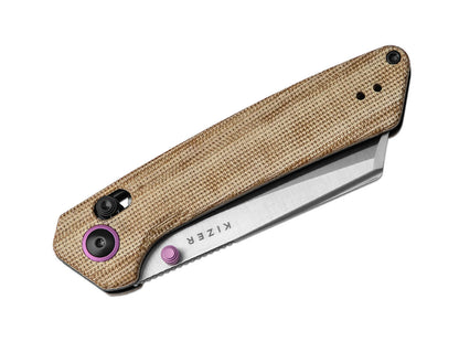 Kizer Madrac Nitro-V Natural Micarta