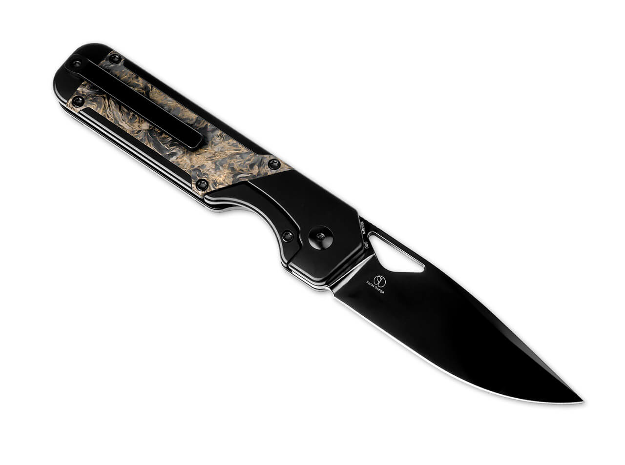 Kizer Militaw S45VN Ti-Fat Carbon