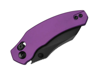 Kizer Mini Bulldog Nitro-V Purple Aluminum Black Blade