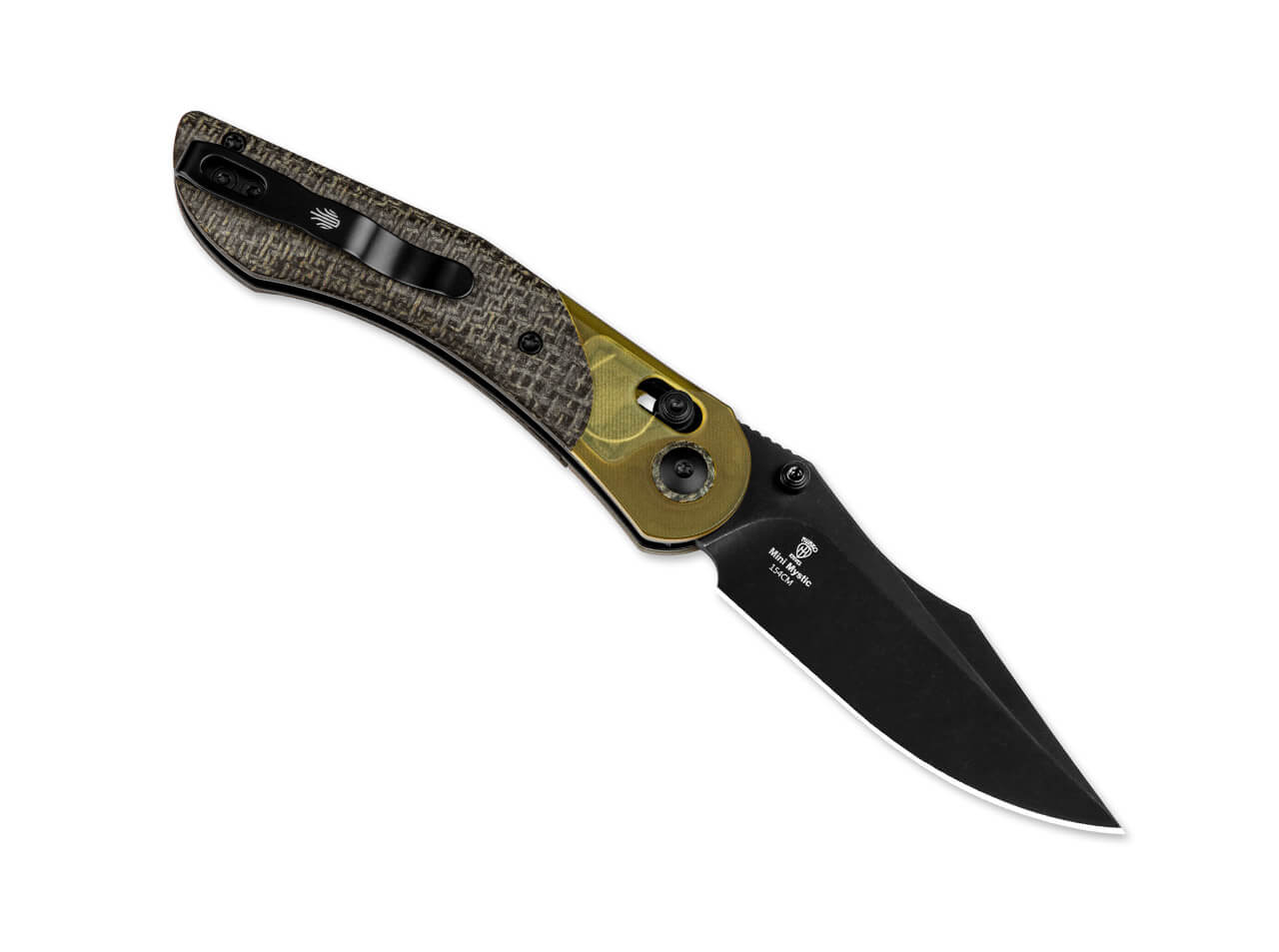 Kizer Mini Mystic 154CM PEI & Burlap Micarta