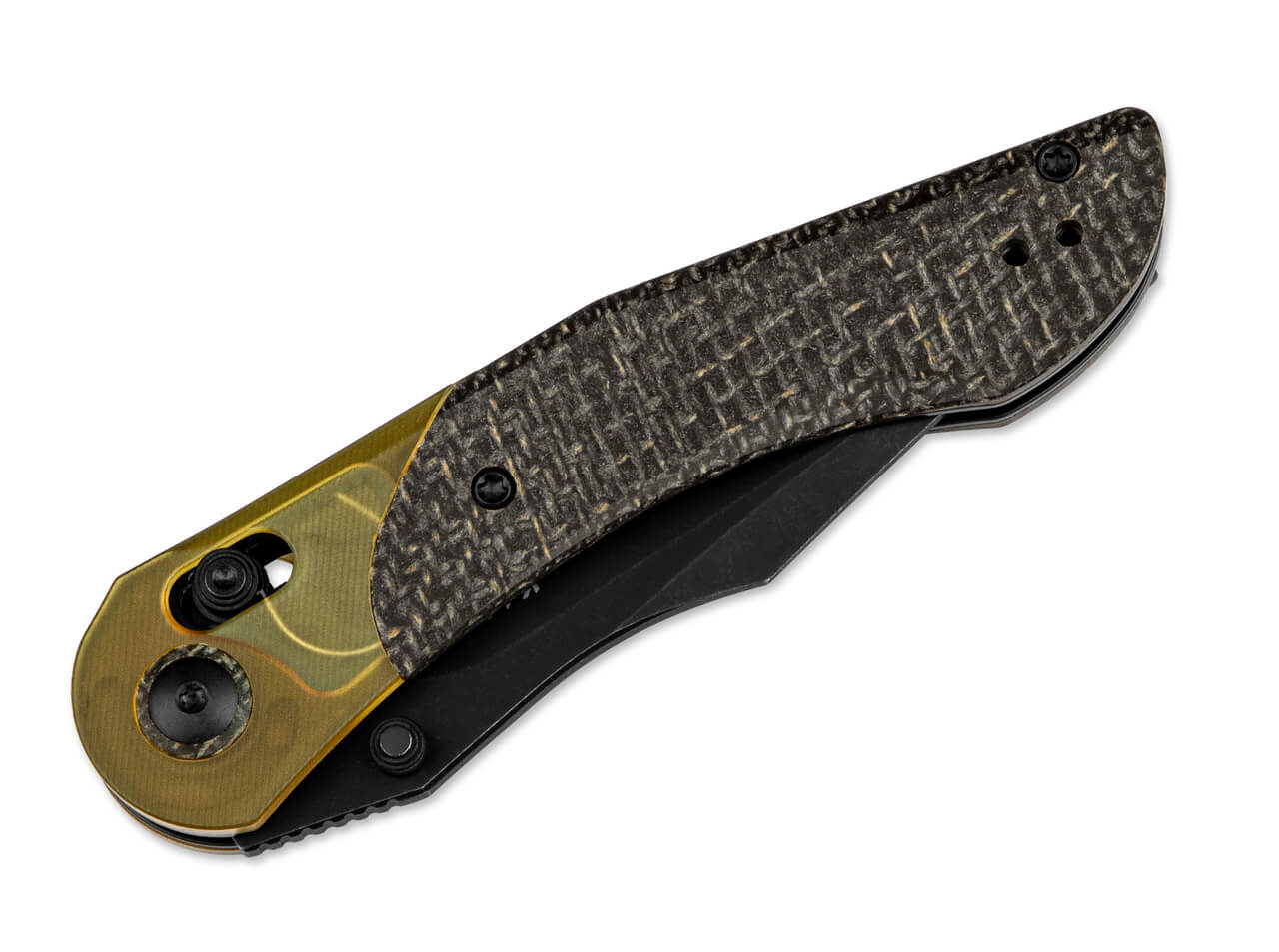 Kizer Mini Mystic 154CM PEI & Burlap Micarta