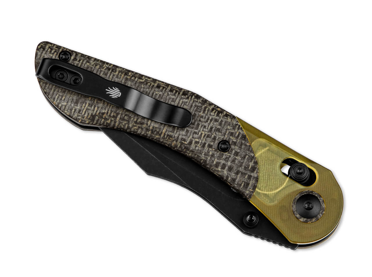 Kizer Mini Mystic 154CM PEI & Burlap Micarta