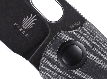 Kizer Mini Sheepdog C01C Micarta Grey