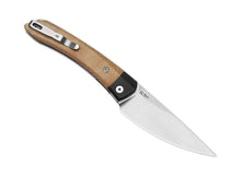 Kizer Momo Nitro-V Black G10 Micarta Natural