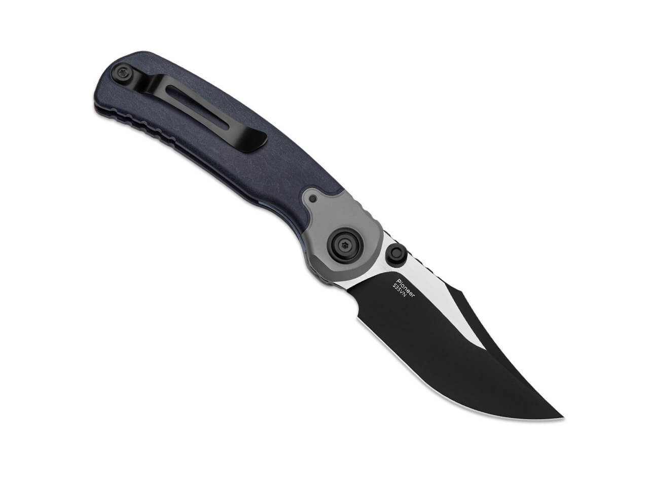 Kizer Pioneer S35VN Blue Canyon & Ti