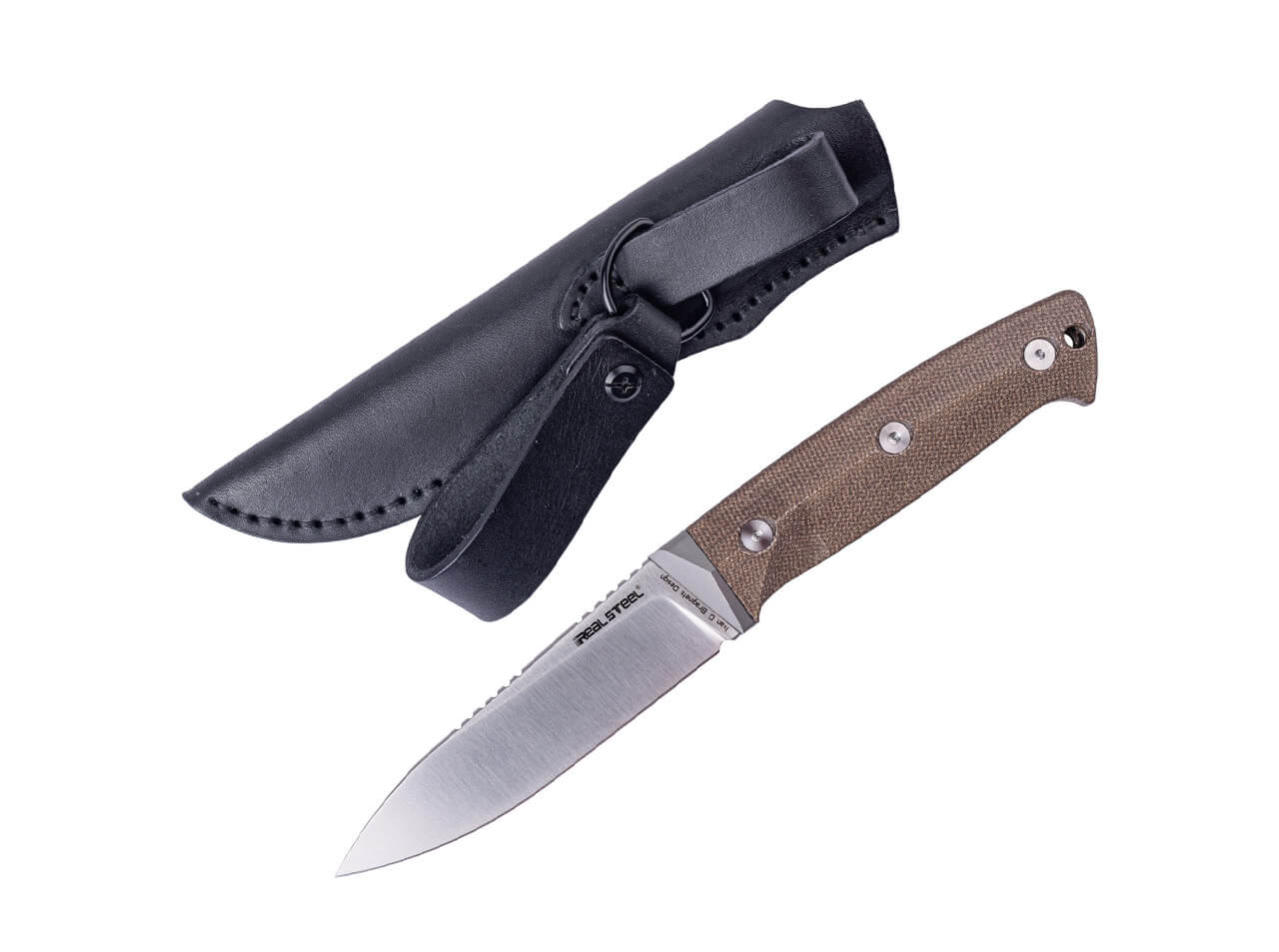 RealSteel Black Thorn K110 Natural Micarta