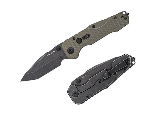 RealSteel Evolution Ironclad Tanto D2 Steel & Green G10