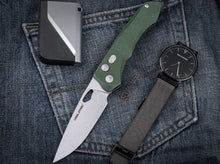 RealSteel Griffin Pro Micarta Green Stonewash