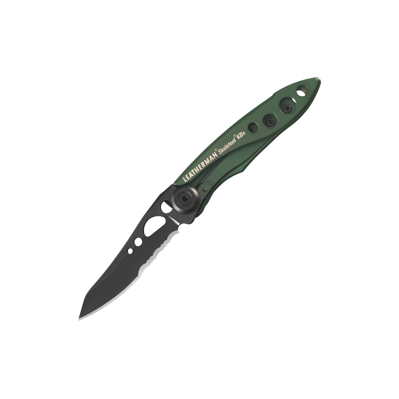 Leatherman Skeletool KBX OD Green pocket knife - open