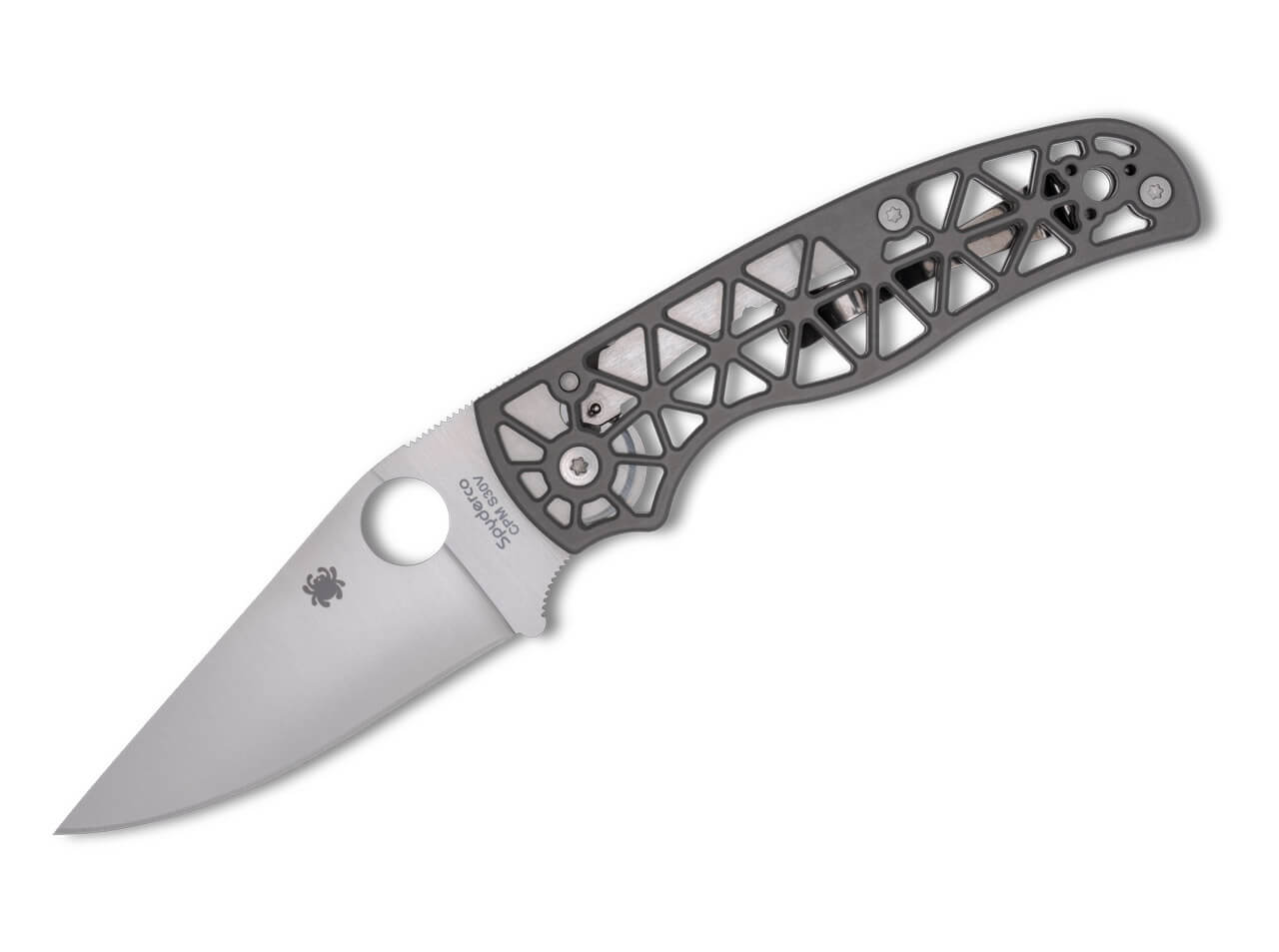 Spyderco Edgerati Gray Aluminum PlainEdge
