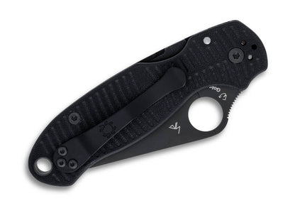 Spyderco Para 3 Salt Black G10 MagnaCut Black Blade