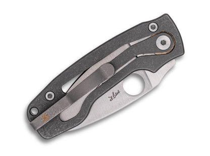 Spyderco Pits 2 M398 Slipit Ti PlainEdge