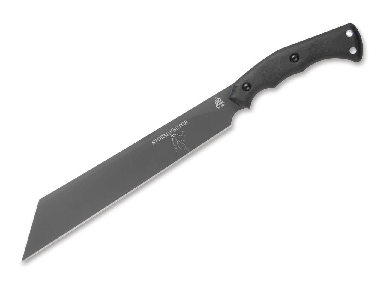 TOPS Knives Storm Vector Micarta Black