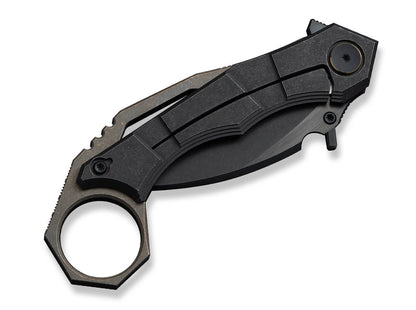 WE Knife Tayra M390 Black & Bronze Ti Black Stonewashed