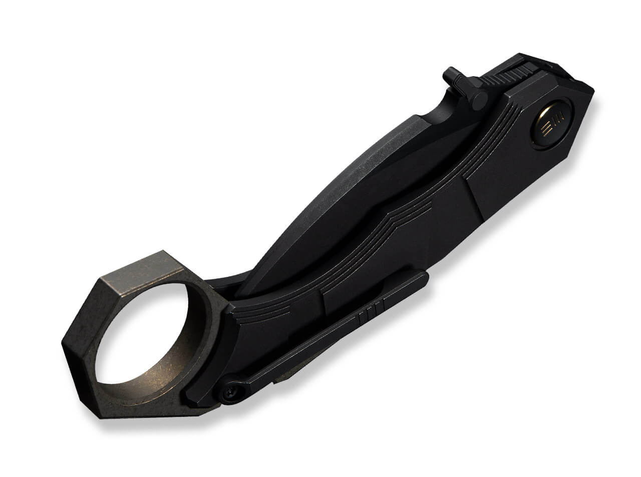 WE Knife Tayra M390 Black & Bronze Ti Black Stonewashed